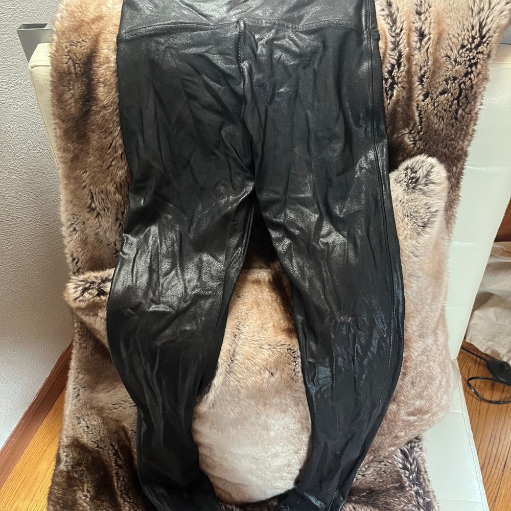 Spanx faux leather leggings
